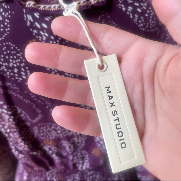 Max Studio NWT Boho Cinched Front Midi Dress - Picture 9 of 10